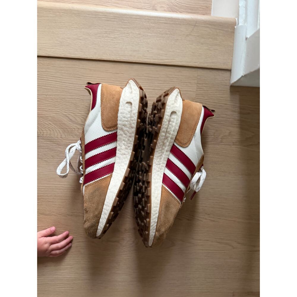 Adidas Retropy E5 Copper Flat Sneaker Burgundy Detail Colorway - Picture 5 of 10